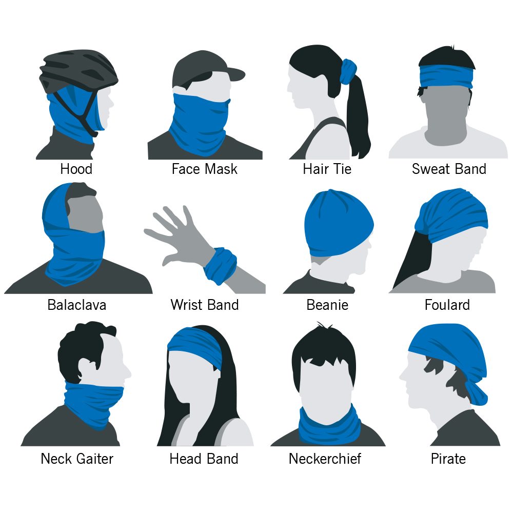 Gaiter - "EOD Bomb Flag" (Grey on Navy)