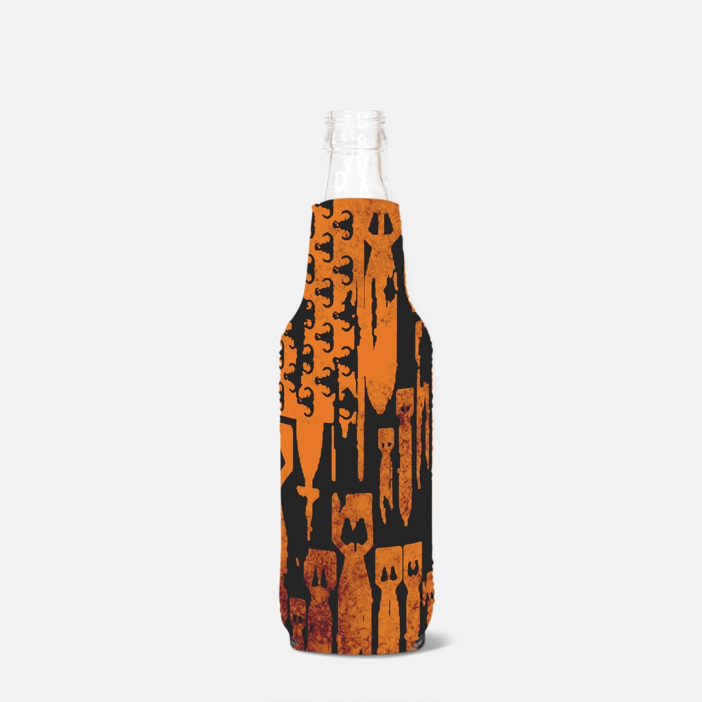 Bottle Wrap - "EOD Bomb Flag" (Orange on Black)