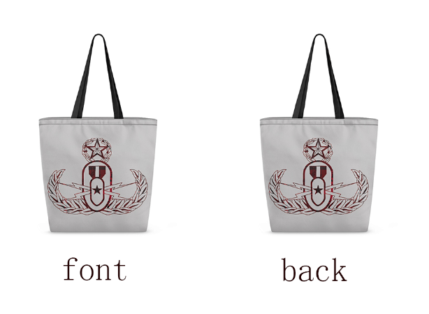 Tote Bag - "EOD Red Plaid Badge"