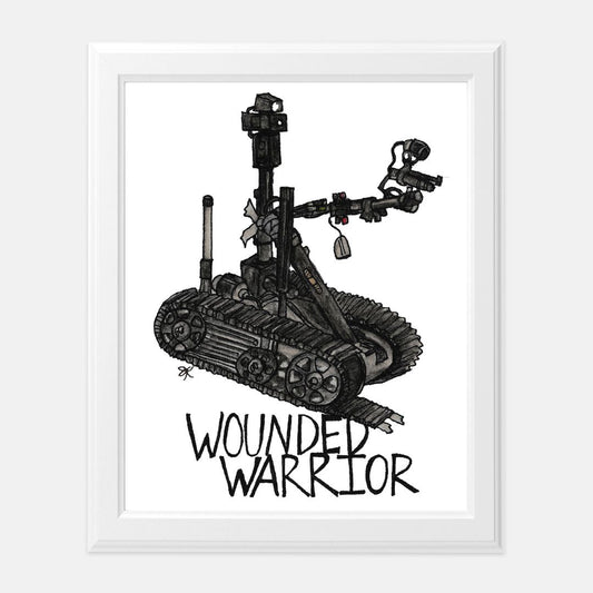 Print (8" x10") - "Wounded Warrior"