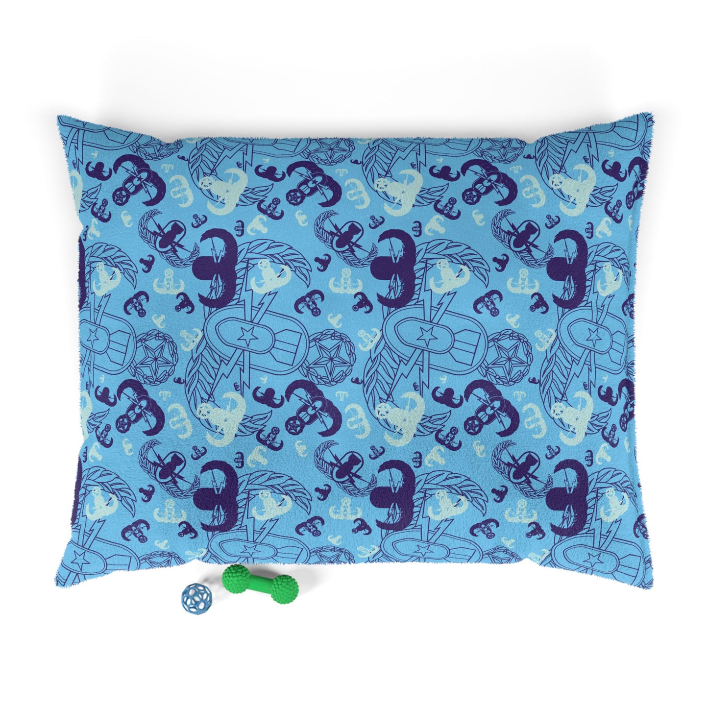 Pet Bed — "EOD Party" (Light Blue)