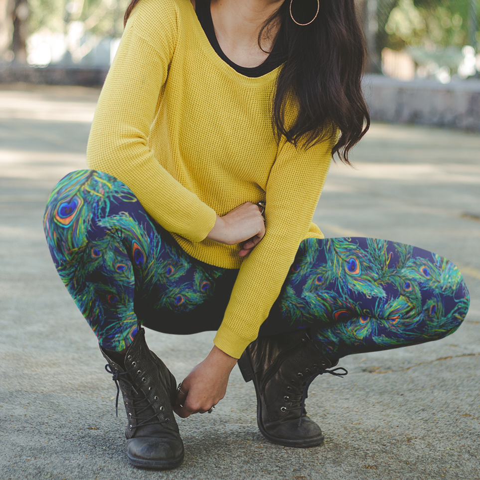 Peacock Feather Leggings