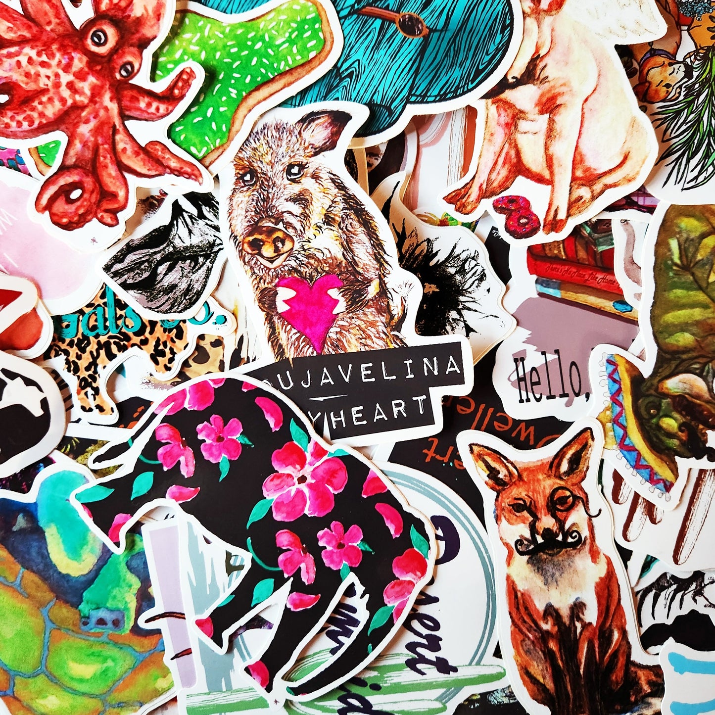 "Pink Petal Elephant" Vinyl Sticker/Decal