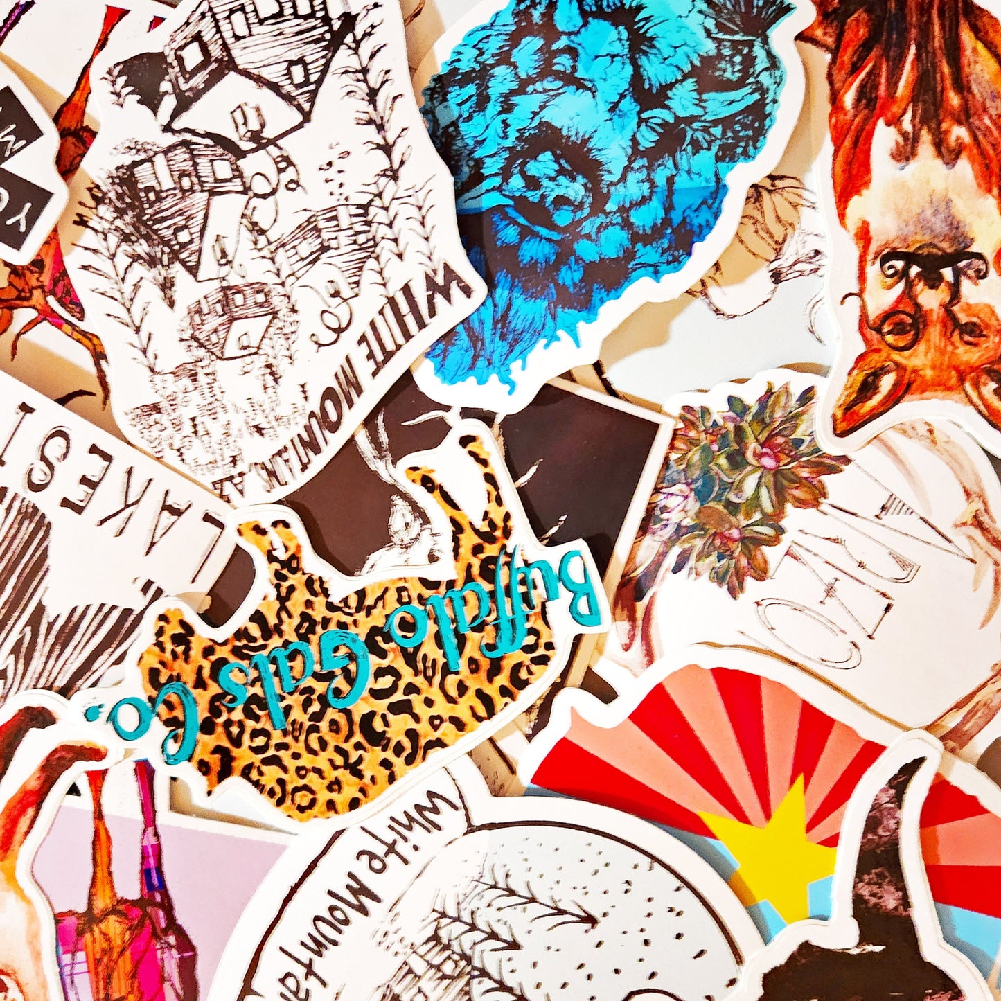 Vinyl Sticker/Decal - "Tattered Buffalo"