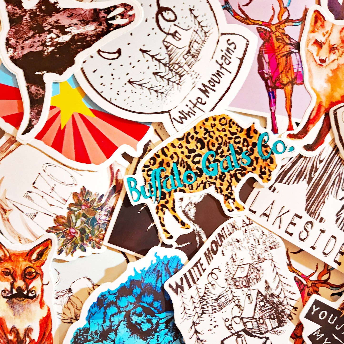 "White Buffalo Turquoise" Vinyl Sticker/Decal