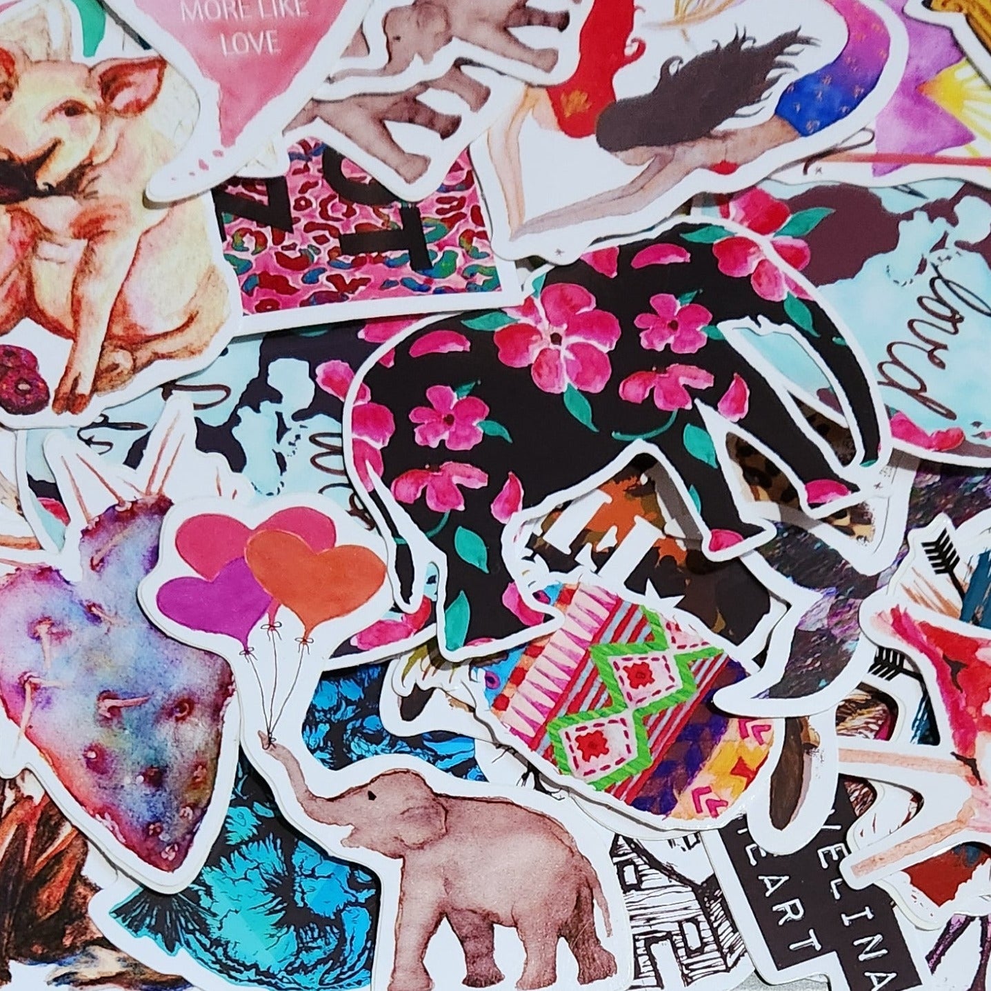 Vinyl Sticker/Decal - "Pure Joy" (Orange Balloon Bouquet)