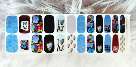 Nail Art Strips - "I Heart AZ"