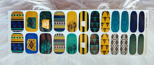 Nail Art Strips - "Aztec Verde"