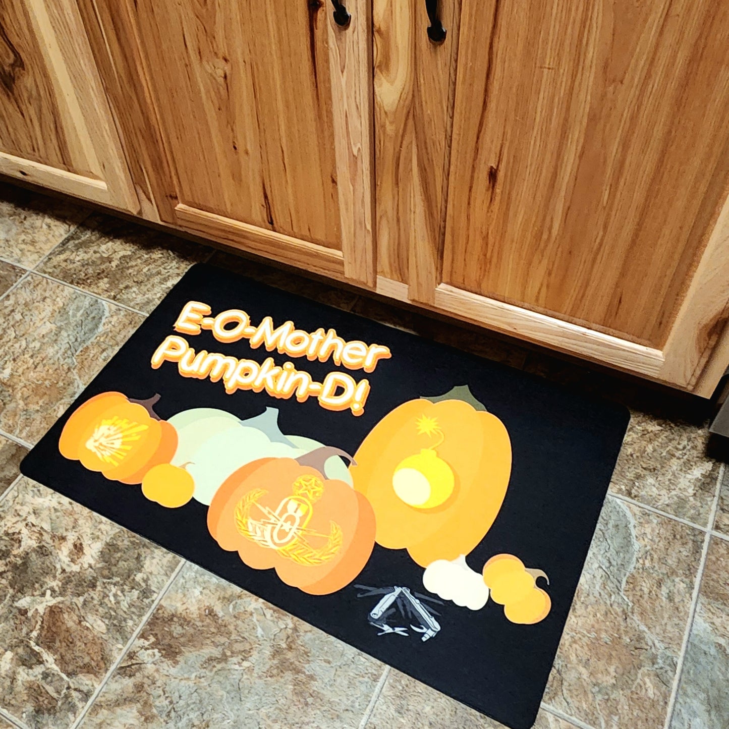 Kitchen Mat - "E-O-Mother Pumpkin-D"