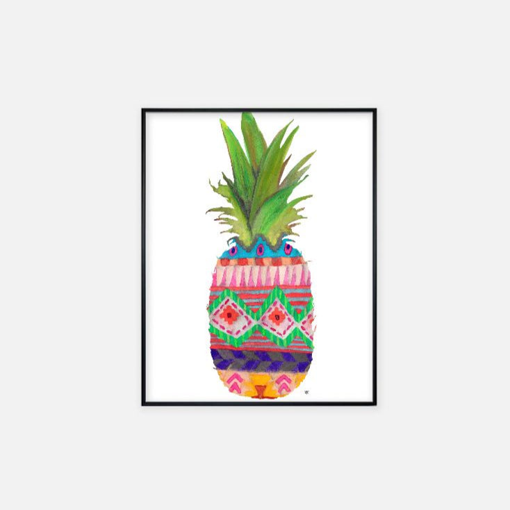 Print (11" x 14") - "Southwest Pineapple"