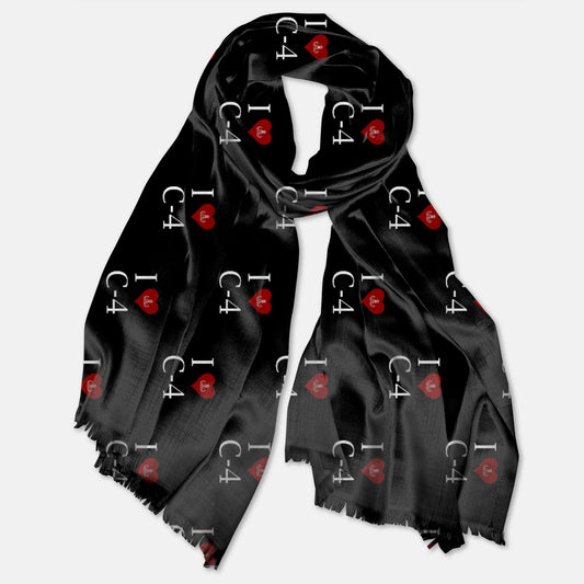 Print On Demand  - Pashmina Scarf - "I Heart C-4"