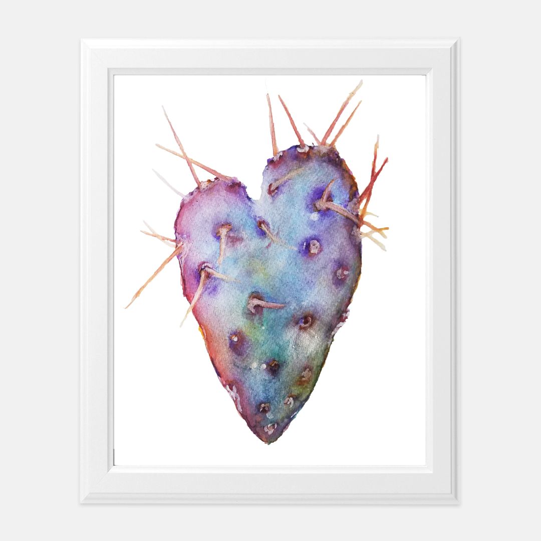 Print (8" x10") - "Cactus Heart"