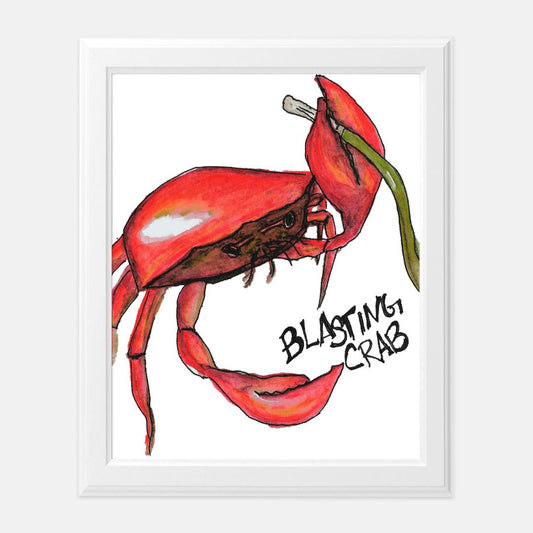 Print (8" x10") - "Blasting Crab"