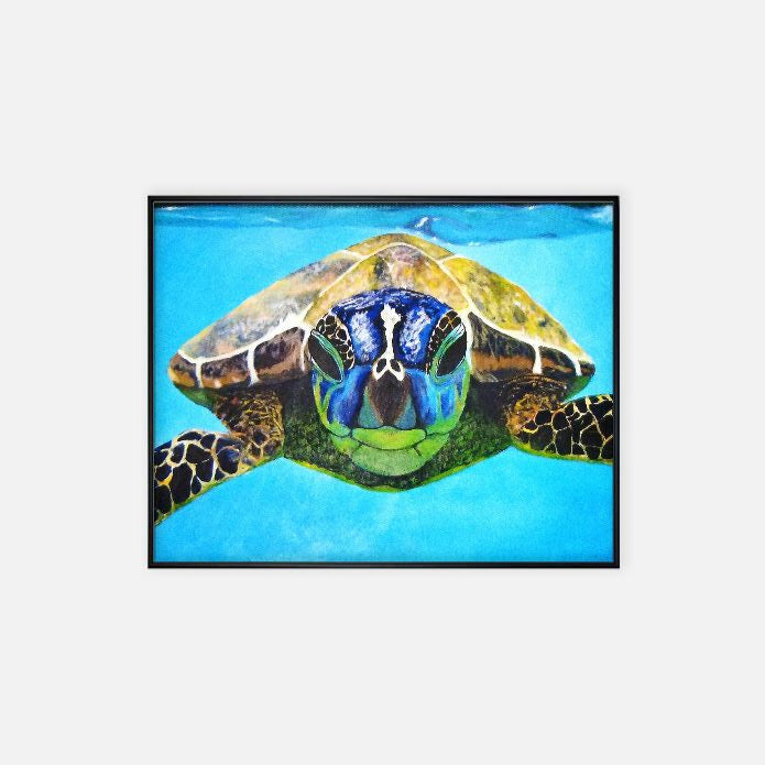 Print (11" x 14") - "Nosey Sea Turtle"