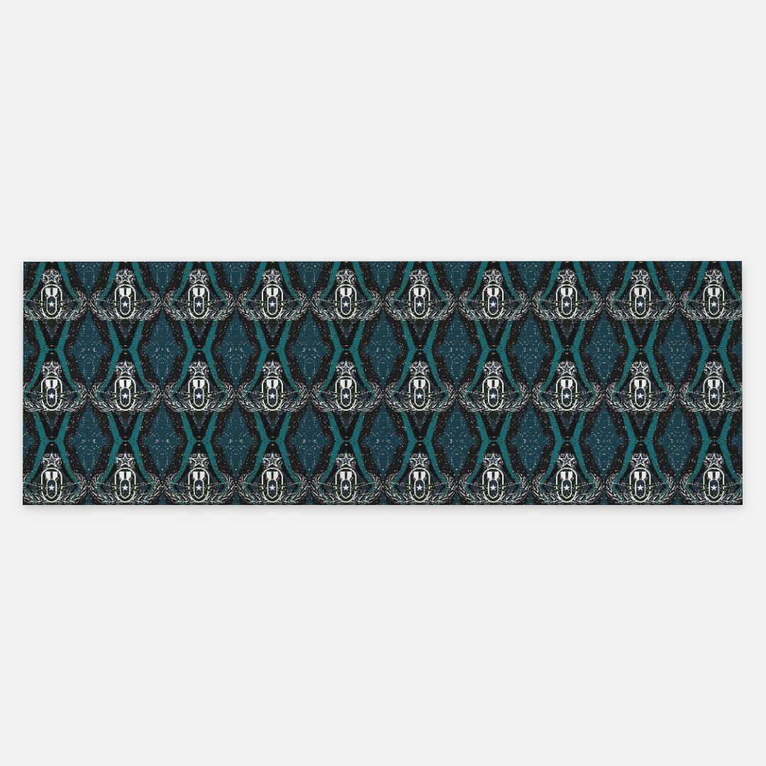 Print On Demand - Pashmina Scarf - "Mid Century Modern EOD" (Teal)