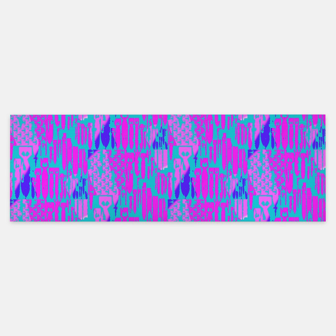 Print On Demand  - Pashmina Scarf - "EOD Bomb Flag" (Green/Blue/Purple)
