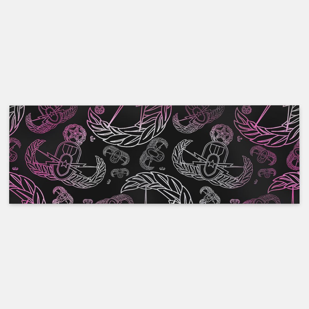 Print On Demand - Pashmina Scarf - "EOD Mixed Badges" (Faded Pink)