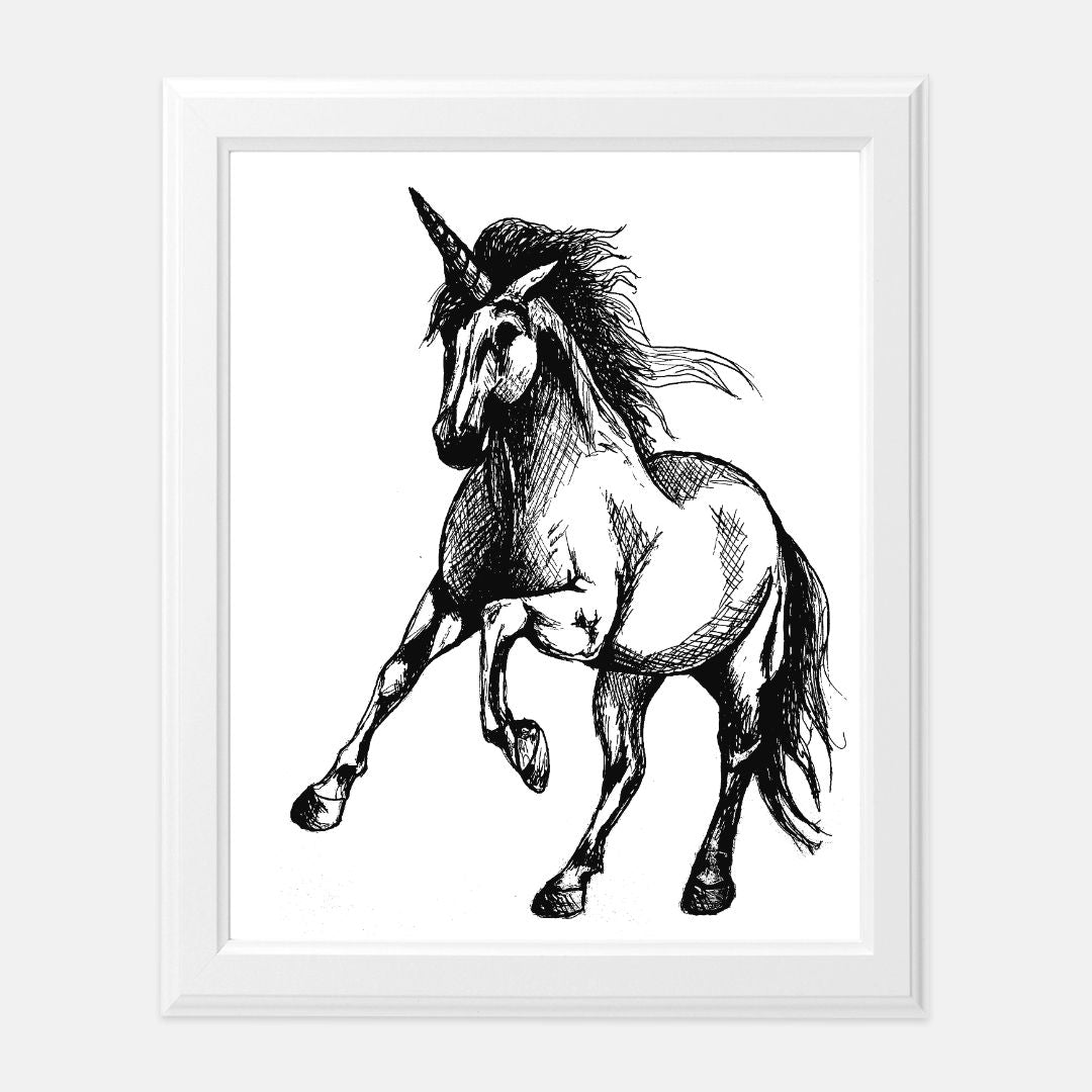 "Unicorn" - Print (8" x10")
