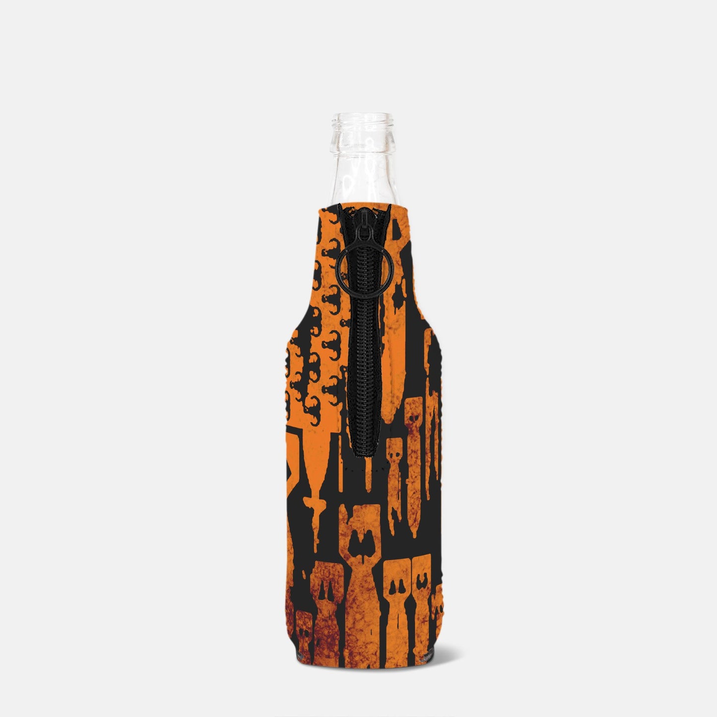Bottle Wrap - "EOD Bomb Flag" (Orange on Black)