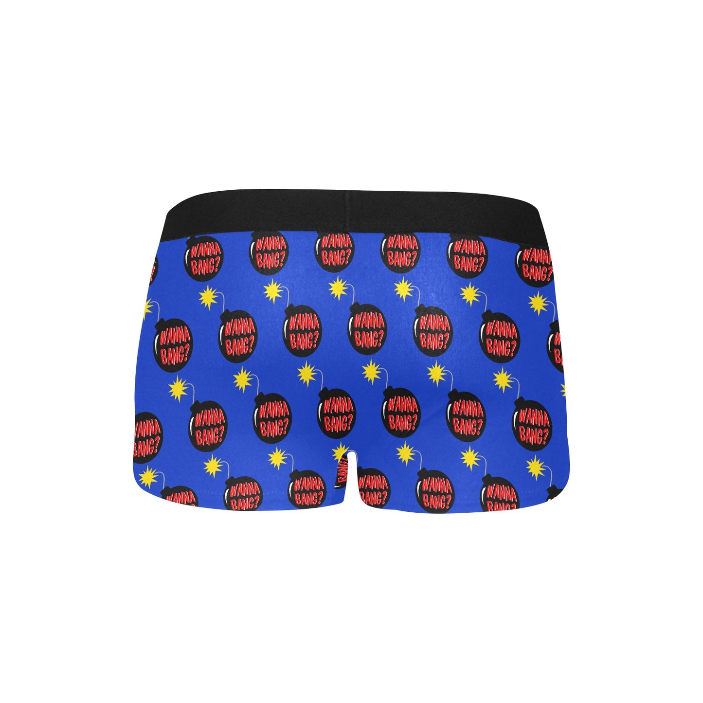 Men's Boxer Briefs with Fly - "Wanna Bang?"