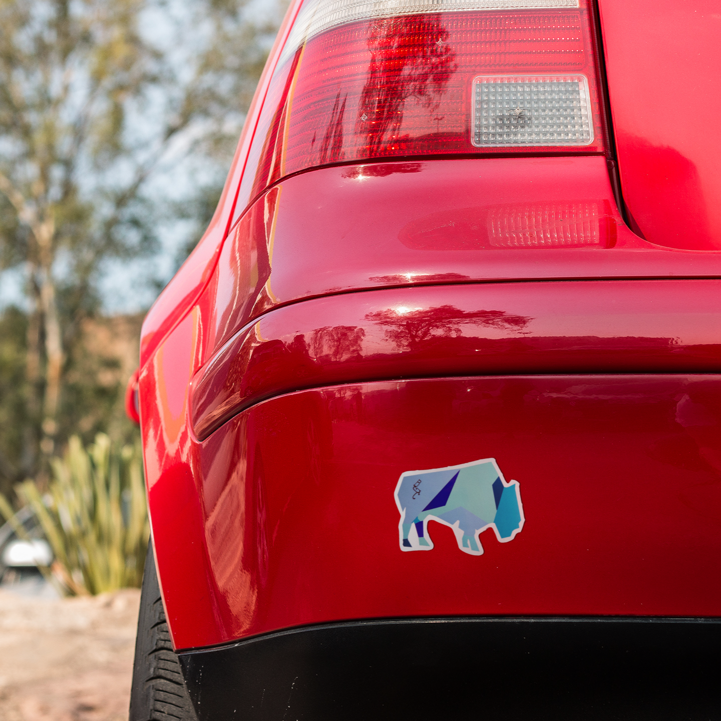 Vinyl Sticker/Decal - "Abstract Bison (Glacier)"