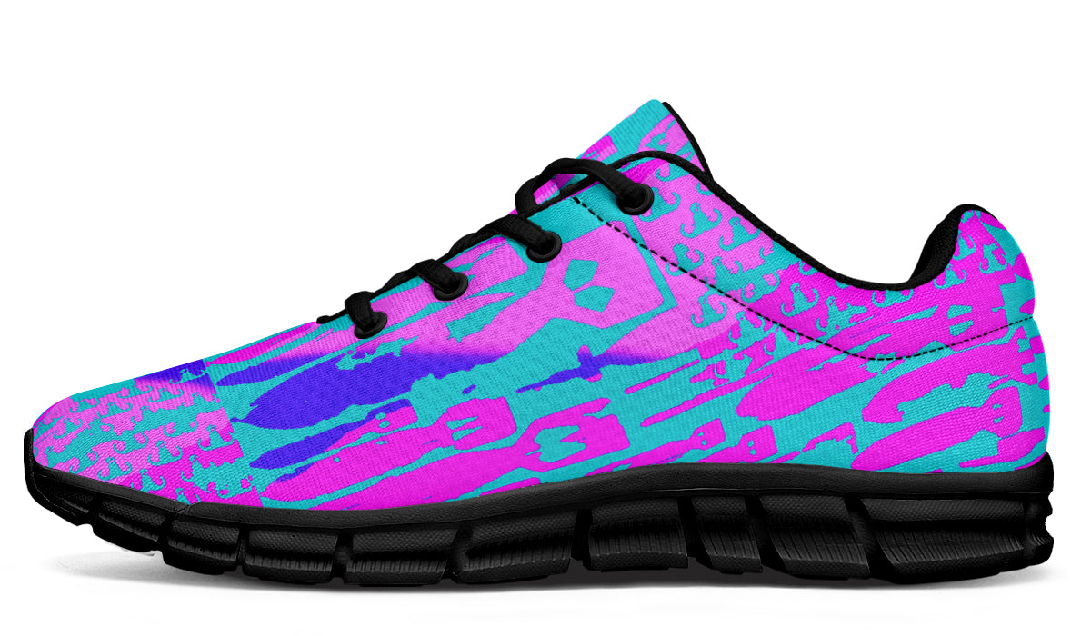Print On Demand - Sneakers - "EOD Bomb Flag" (Green/Blue/Purple)