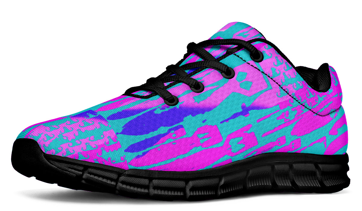 Print On Demand - Sneakers - "EOD Bomb Flag" (Green/Blue/Purple)