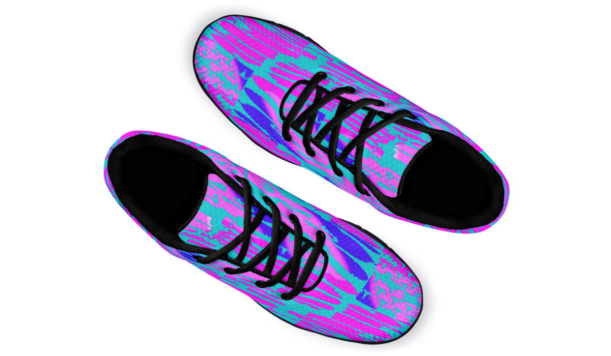 Print On Demand - Sneakers - "EOD Bomb Flag" (Green/Blue/Purple)