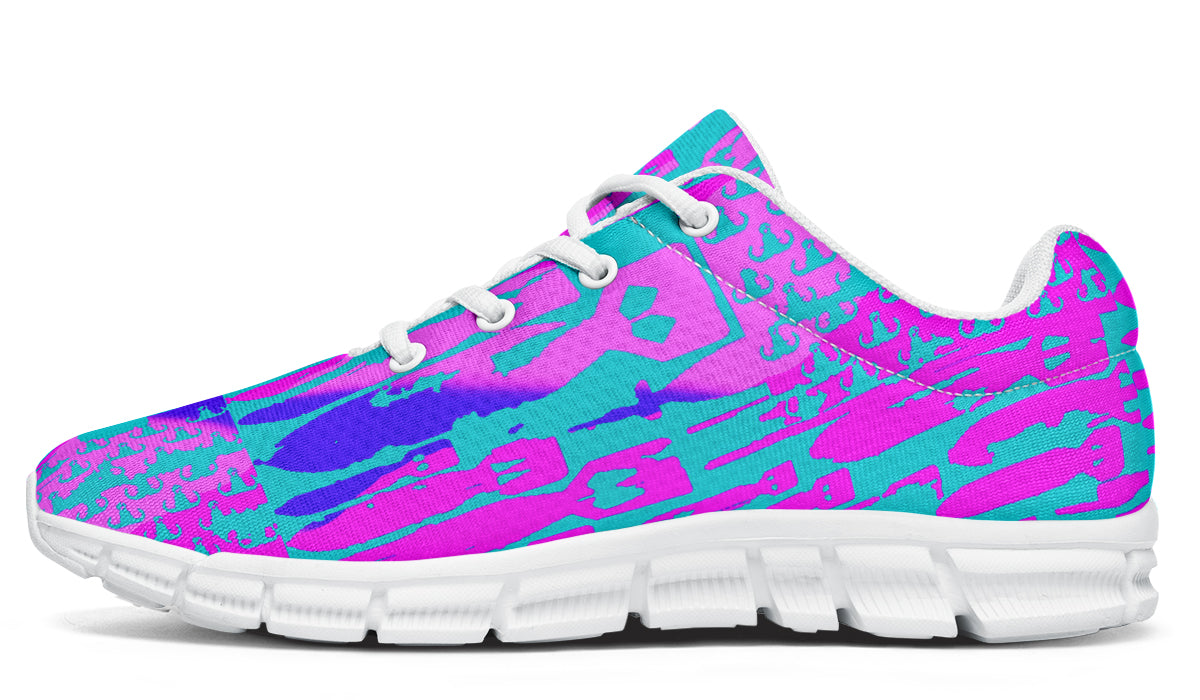 Print On Demand - Sneakers - "EOD Bomb Flag" (Green/Blue/Purple)
