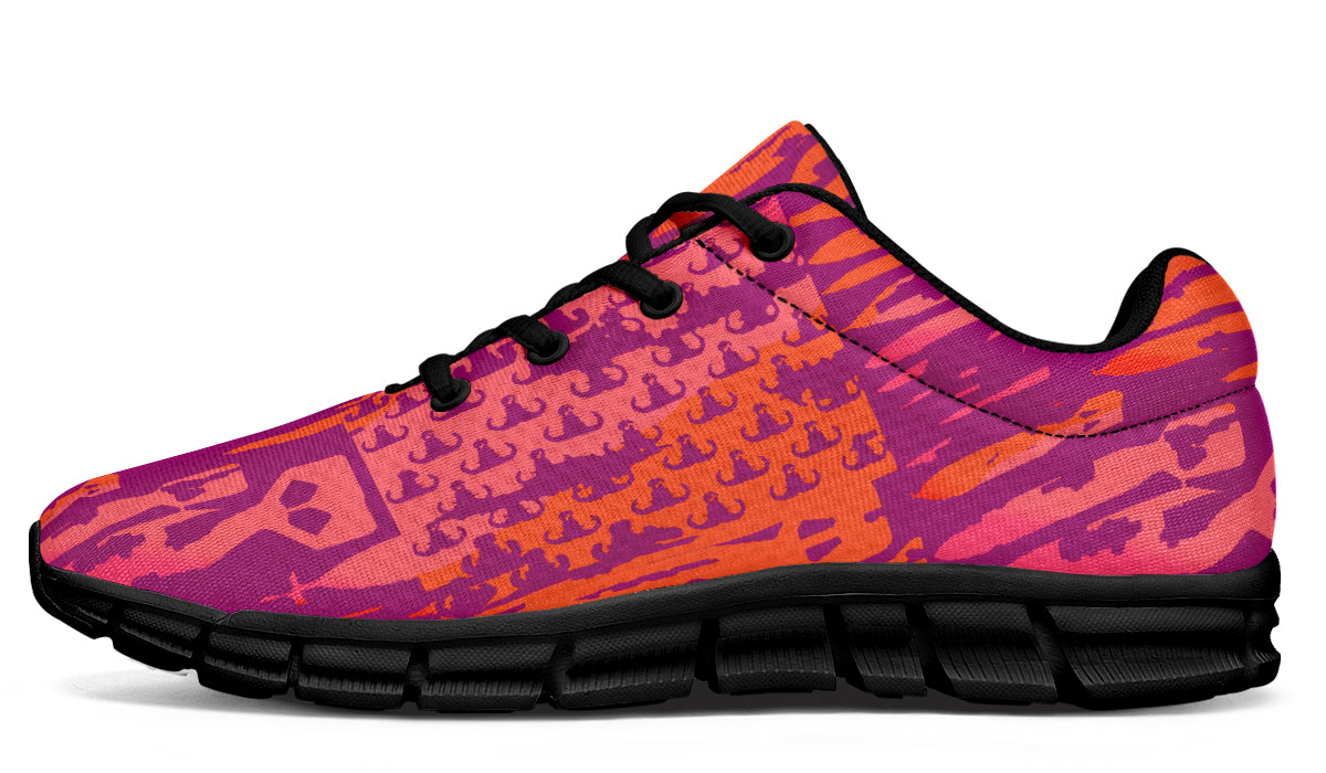 Print On Demand - Sneakers - "EOD Bomb Flag" (Orange & Pinks)