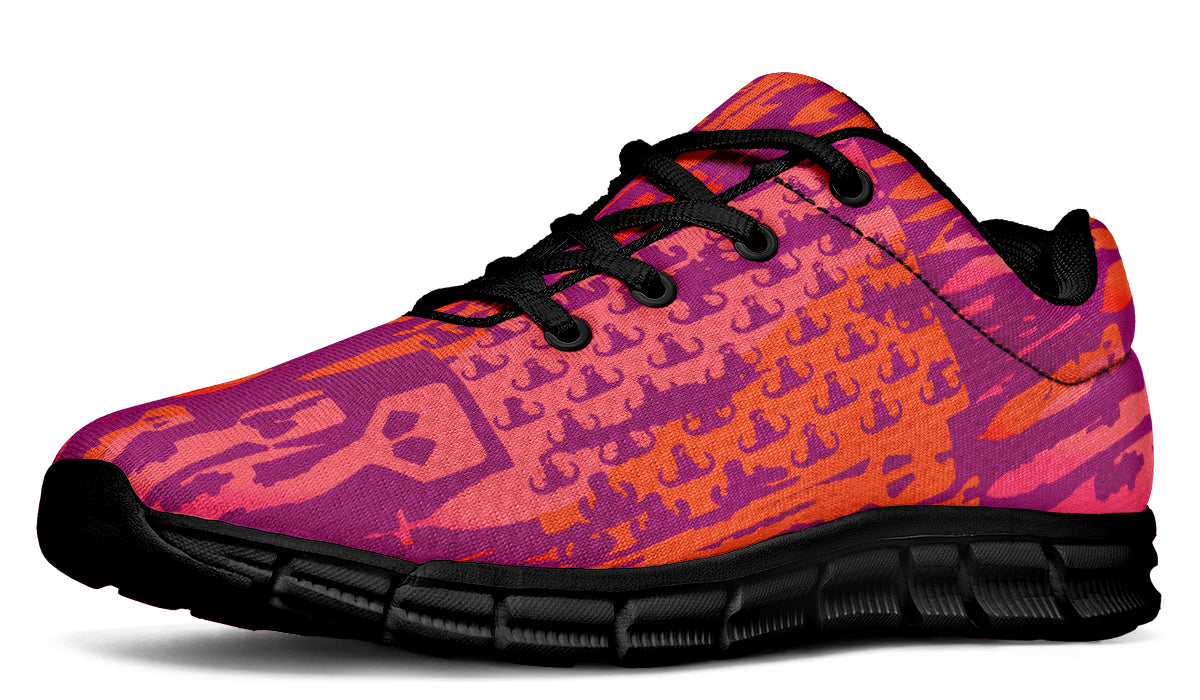 Print On Demand - Sneakers - "EOD Bomb Flag" (Orange & Pinks)