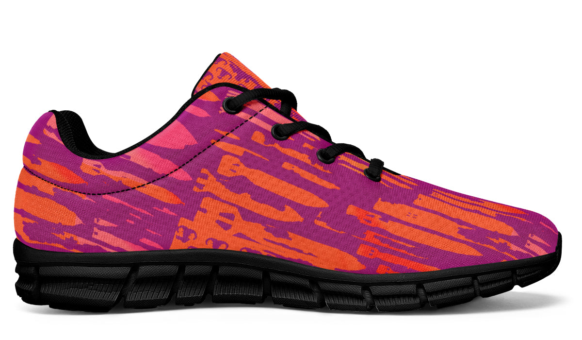 Print On Demand - Sneakers - "EOD Bomb Flag" (Orange & Pinks)