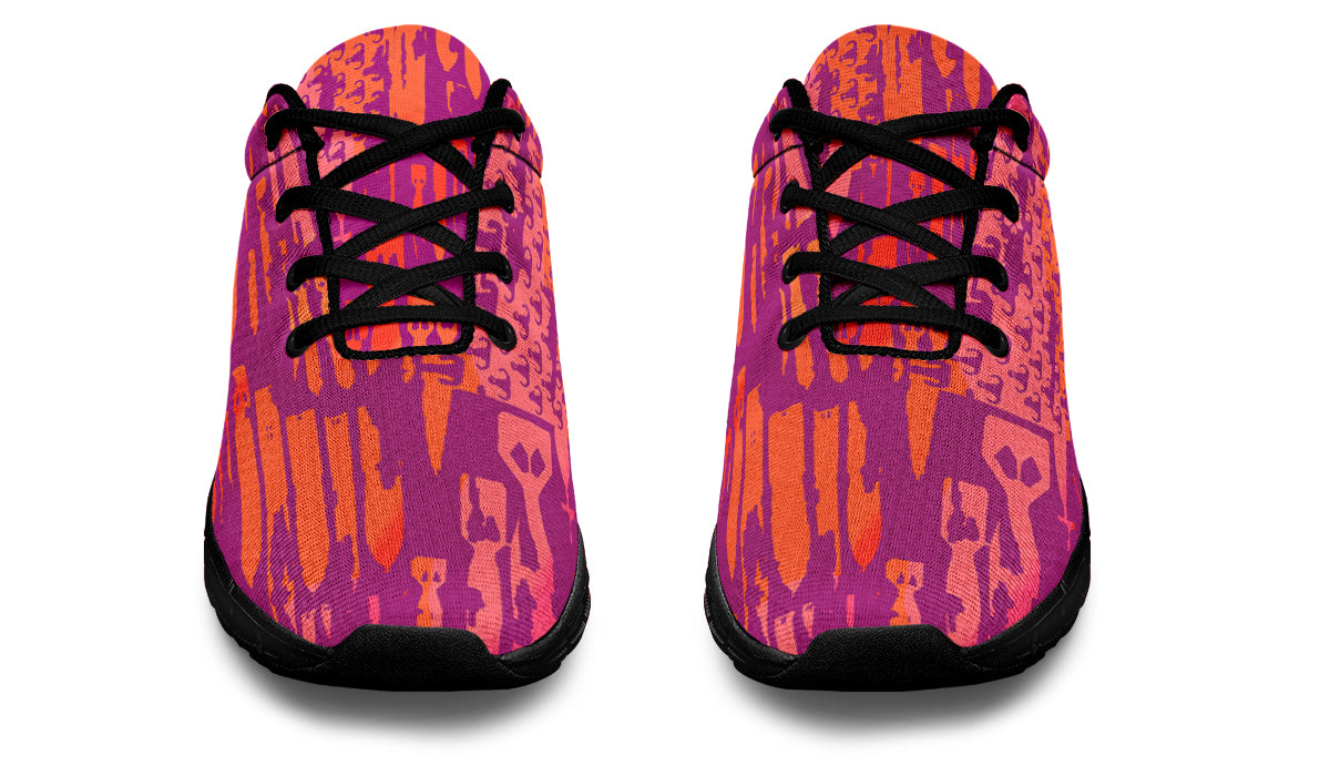 Print On Demand - Sneakers - "EOD Bomb Flag" (Orange & Pinks)