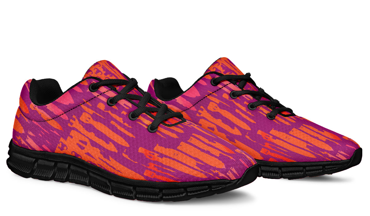 Print On Demand - Sneakers - "EOD Bomb Flag" (Orange & Pinks)