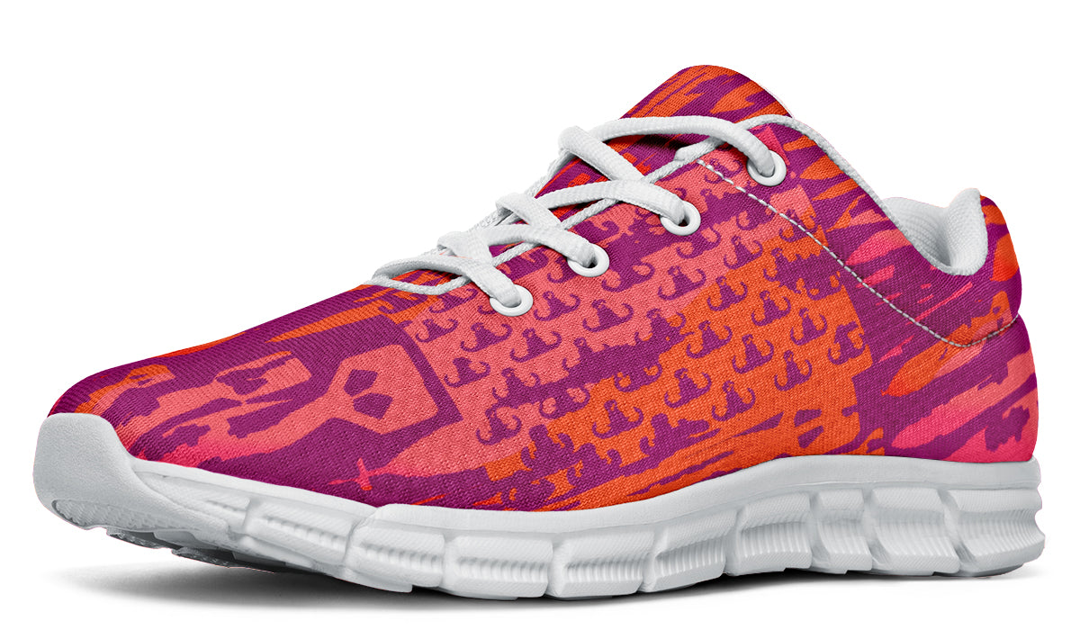 Print On Demand - Sneakers - "EOD Bomb Flag" (Orange & Pinks)