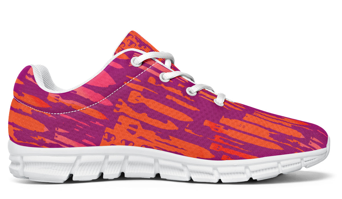 Print On Demand - Sneakers - "EOD Bomb Flag" (Orange & Pinks)