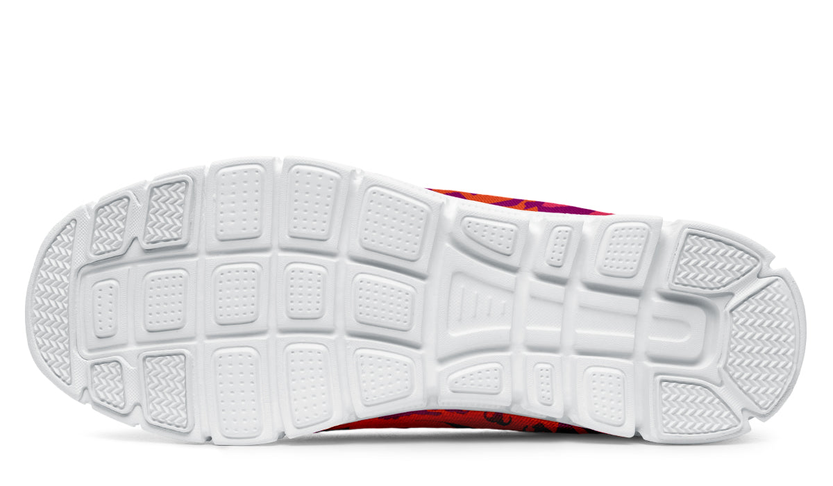 Print On Demand - Sneakers - "EOD Bomb Flag" (Orange & Pinks)