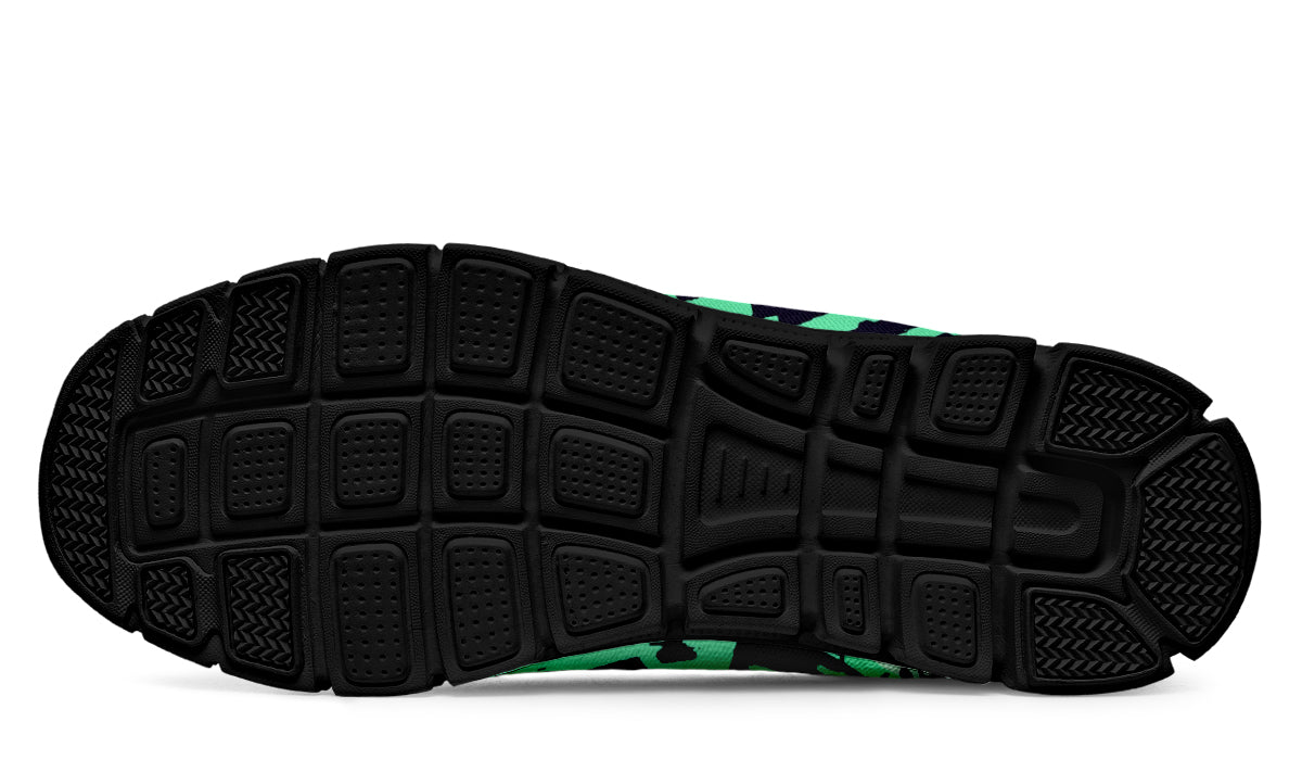 Print On Demand - Sneakers - "EOD Bomb Flag" (Greens on Blue)