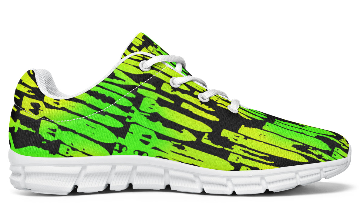 Print On Demand - Sneakers - "EOD Bomb Flag" (Lemon Lime on Black)
