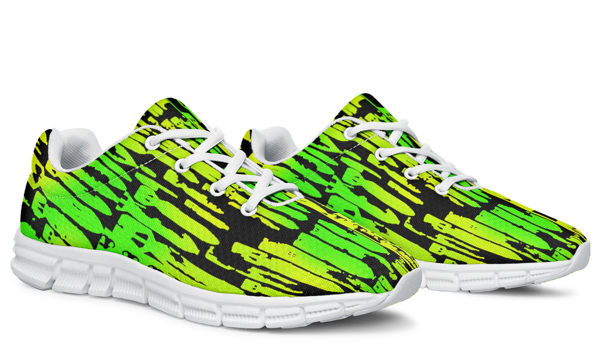 Print On Demand - Sneakers - "EOD Bomb Flag" (Lemon Lime on Black)