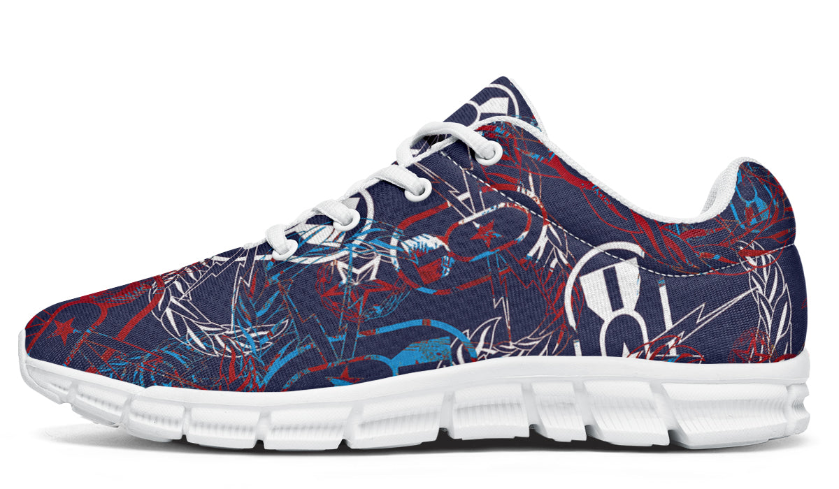 Print On Demand - Sneakers - "It's 5 o'clock Somewhere" (Red, White, & Blues)
