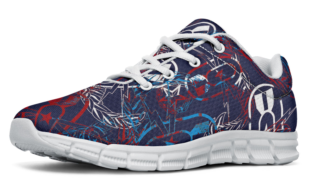 Print On Demand - Sneakers - "It's 5 o'clock Somewhere" (Red, White, & Blues)