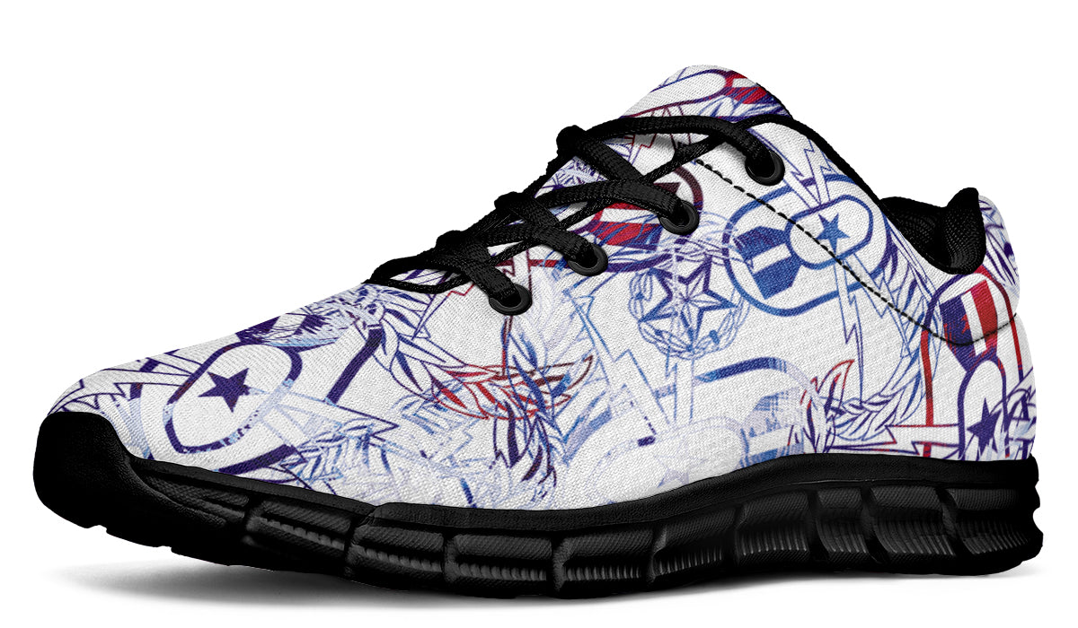 Print On Demand - Sneakers - "It's 5 o'clock Somewhere" (Red, White, & Boom!)