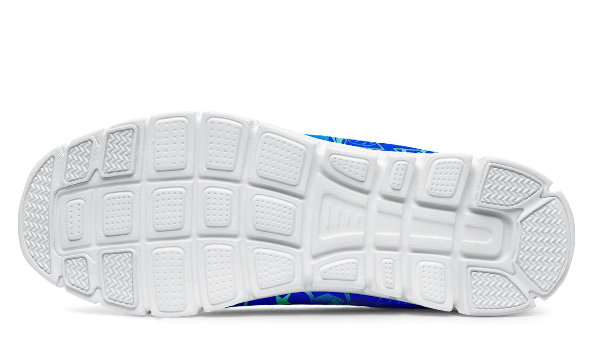 Print On Demand - Sneakers - "It's 5 o'clock Somewhere" (Green on Blue)