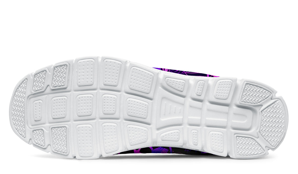 Print On Demand - Sneakers - "It's 5 o'clock Somewhere" (Orange on Purple)