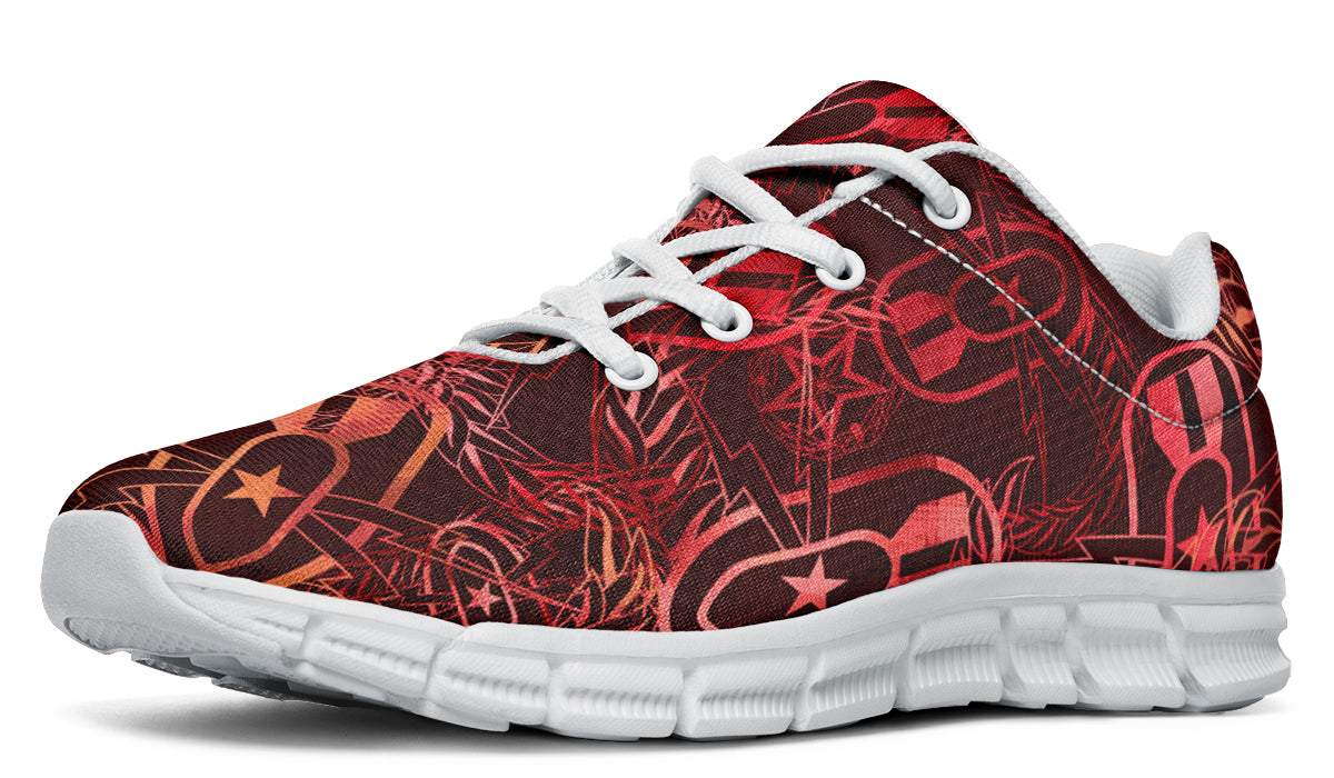 Print On Demand - Sneakers - "It's 5 o'clock Somewhere" (Rust)