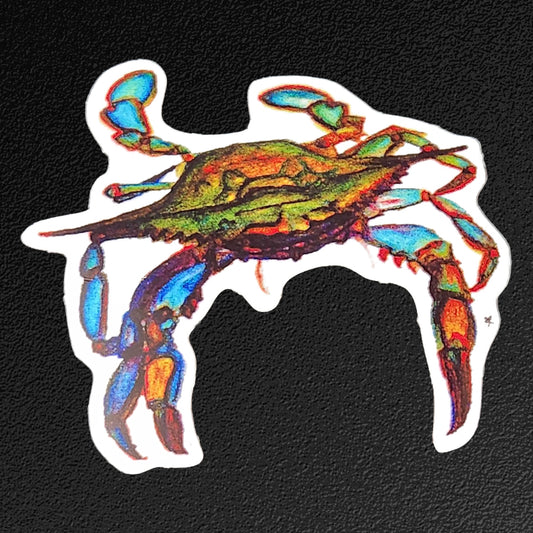 Vinyl Sticker/Decal - "Blue Crab"