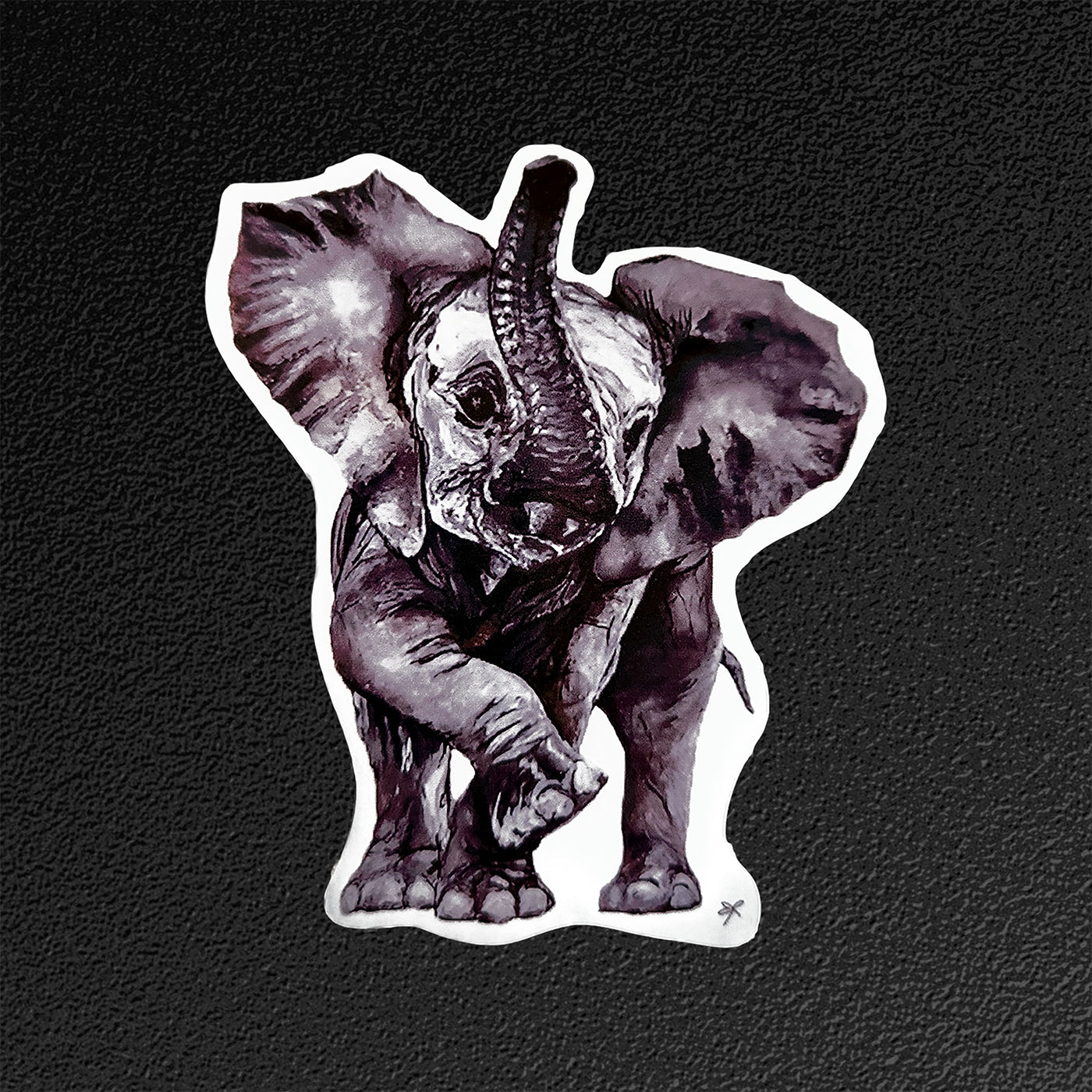 Vinyl Sticker/Decal - "Dancing Elephant"
