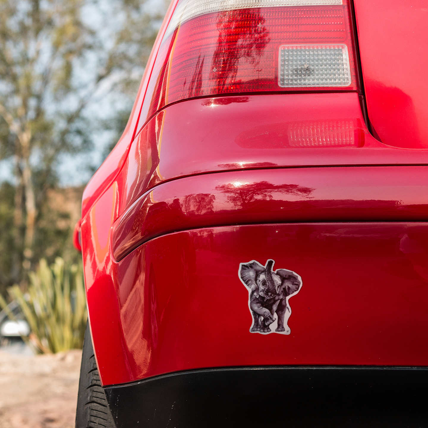 Vinyl Sticker/Decal - "Dancing Elephant"