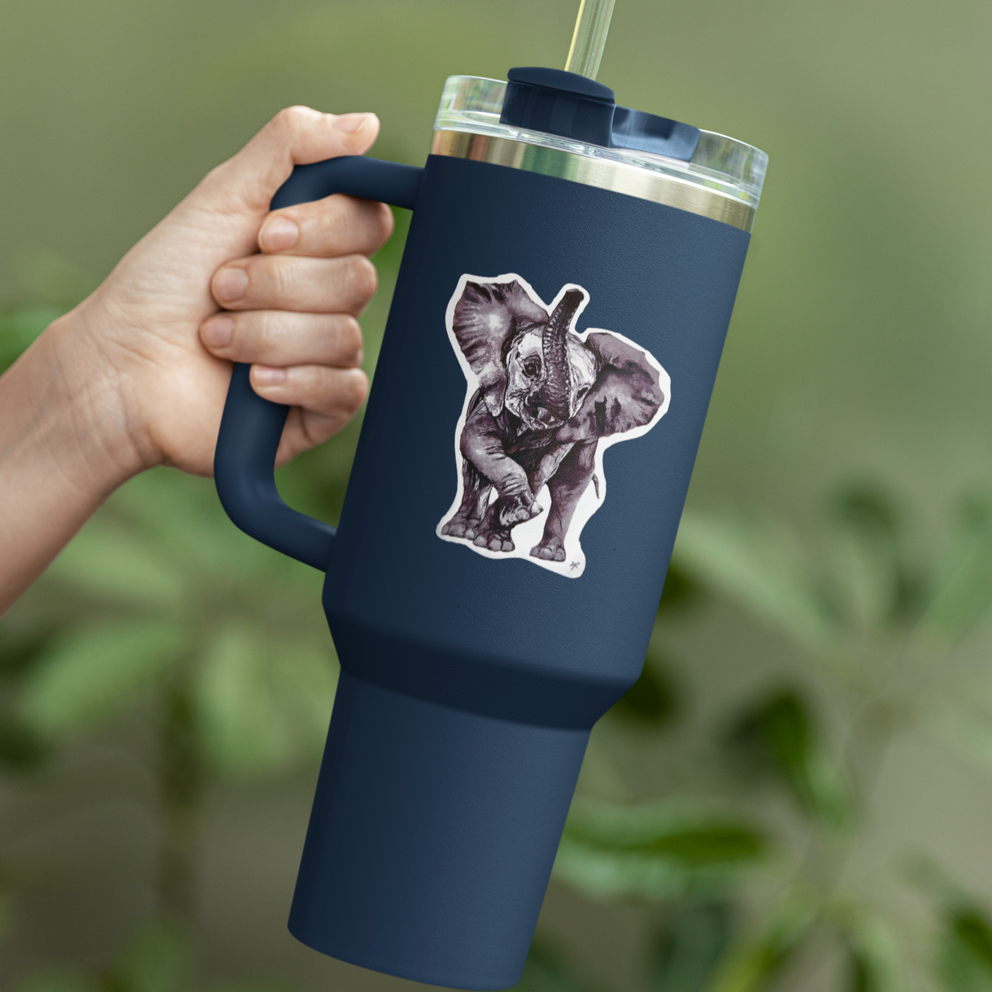 Vinyl Sticker/Decal - "Dancing Elephant"